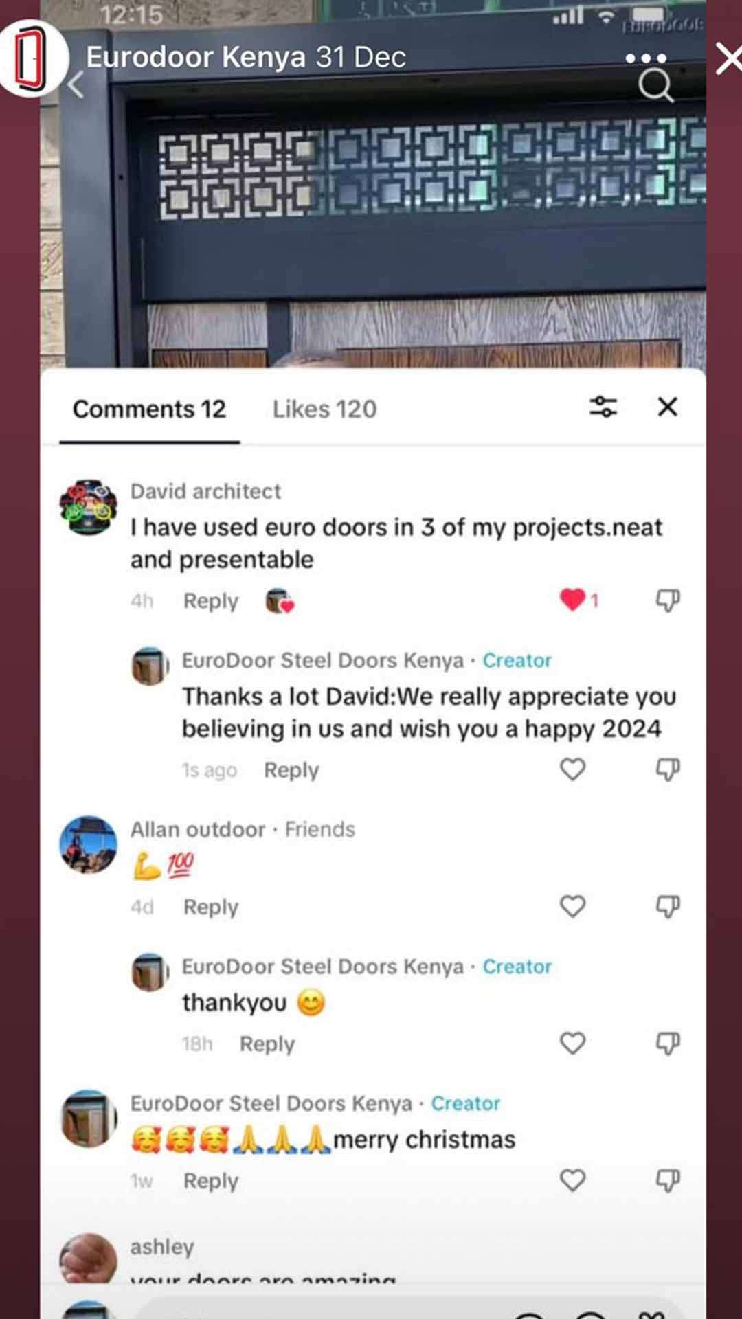 Customer review 1